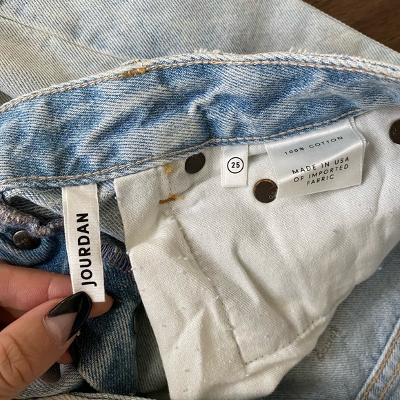 GRLFRND Jourdan Distressed Denim Shorts - Picture 6 of 7